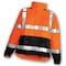 Tingley High Visibility Rain Jacket with hood, Polyester, Class 3 R, Orange, S J24129 - alternate 3