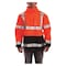 Tingley High Visibility Rain Jacket with hood, Polyester, Class 3 R, Orange, S J24129 - alternate 1