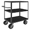 Zoro Select Instrument Cart with Flush Metal Shelves, Steel, 1,200 lb Load Capacity, 3 Shelves, 66 1/2 in L RIC-243650-3-8SPN-95 - alternate 1