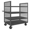 Zoro Select 14 ga. Steel 2 Sided Mesh Stock Cart 2000 lb. Capacity, 66-1/2"L x 36-1/4"W x 56-7/16"H 2SPT-EX3660-4-2K-95 - alternate 1