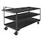 Zoro Select Utility Cart with Lipped & Flush Metal Shelves, Steel, 3,600 lb Load Capacity, 3 Shelves, 38 in H RSCE-3072-3-3.6K-TLD-95 - alternate 1