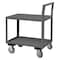 Zoro Select Low-Profile Utility Cart with Lipped & Flush Metal Shelves, Steel, 1,200 lb Load Capacity, 43 in L LDO-183040-2-4PU-08T - alternate 1