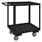 Zoro Select Utility Cart with Lipped Metal Shelves, Steel, 1,200 lb Load Capacity, 2 Shelves, 30 1/4 in L RSC-182433-2-4PU-08T - alternate 1