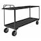 Zoro Select Utility Cart with Lipped Metal Shelves, Steel, 1,200 lb Load Capacity, 2 Shelves, 78 1/2 in L RSCE-2472-2-8SPN-95 - alternate 1
