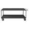 Zoro Select Utility Cart with Lipped & Flush Metal Shelves, Steel, 3,000 lb Load Capacity, 2 Shelves RSC-247236-2-3K-TLD-95 - alternate 1