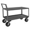 Zoro Select Low-Profile Utility Cart with Lipped & Flush Metal Shelves, Steel, 1,200 lb Load Capacity, 52 in L LDO-244841-2-8SPN-95 - alternate 1
