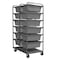 Durham Mfg Steel Vertical Rack-Style Tub Cart, 1,200 lb Load Capacity, 26 in Overall L, 74 in Overall H TBR-303672-12-5PO-95 - alternate 1