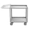 Durham Mfg Corrosion-Resistant Order-Picking Utility Cart with Lipped Metal Shelves, Stainless Steel, 45 in L SOPC1618302ALU5PU - alternate 1