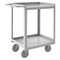 Zoro Select Corrosion-Resistant Utility Cart with Single-Side Flush Metal Shelves, Stainless Steel, 2 Shelves SRSC1624482FLD5PU - alternate 1