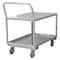 Zoro Select Utility Cart, Stainless Steel, 1,200 lb Load Capacity, 2 Shelves, 52 3/4 in L, 30 1/4 in W SLDO16304825PU - alternate 1
