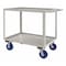 Zoro Select Corrosion-Resistant Utility Cart with Lipped Metal Shelves, Stainless Steel, 1,200 lb Load Capacity SRSC1624362ALU6PU - alternate 1