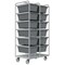 Durham Mfg High-Strength Corrosion-Resistant Vertical Rack-Style Tub Cart, 1,200 lb Load Capacity STBR-303672-12-5PU - alternate 1