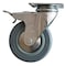 Zoro Select Plate Caster, Swivel, Rubber, 4 in., 176 lb. TSED 100 RN0D B - alternate 1