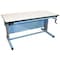 Pro-Line Hand Crank Height Adjustable Work Bench, ESD Laminate, 30" W, 30" to 42" Height, 330 lb. EL6030C-L14 - alternate 1