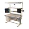 Pro-Line Hand Crank Height Adjustable Work Bench, ESD Laminate, 30" W, 30" to 42" Height, 330 lb. EL6030C-A31 - alternate 2