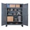 Durham Mfg Shelving Storage Cabinet, 78 in H, 72 in W, 24 in D, Swing, Keyed, Gray, 4 Shelves, 0 Drawers HDC-247278-4S95 - alternate 1