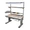 Pro-Line Electric Workbenches, ESD Laminate, 30" W, 30-1/2" to 46-1/2" Height, 1000 lb., Cantilever MVSII7230C-L14 - alternate 3