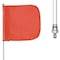 Checkers Warning Whip, White Whip, Orange Flag, Fiber Glass, Debris Cap FS3-QD-O - alternate 1