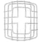 Safety Technology International Wire Cage, Steel, Flush Mount, 6 1/8 in W x 7 3/8 in H x 3 3/8 in D, White STI-9705 - alternate 2