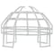 Safety Technology International Wire Cage, Steel, Surface Mount, 8 1/2 in W x 8 1/2 in H x 6 1/4 in D, White STI-9714 - alternate 4