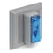 Edwards Signaling Horn Strobe, Horn, Continuous, 120V AC, 90 dB, Thermoplastic, Blue Lens, Gray Housing, Surface Mount 869STRB-N5 - alternate 1