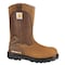 Carhartt Men's Wellington Boot, 9 M, Leather, 11 in H, Brown, CMP1100 CMP1100 9M - alternate 1