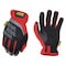 Mechanix Wear FastFit(R) Mechanics Gloves, Synthetic Leather Palm, TrekDry Back, 10, Red MFF-02-010 - alternate 1