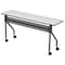 Iceberg OfficeWorks Mobile Training Table, Gray Top, Charcoal Frame, 18 in W x 72 in L 68067 - alternate 1