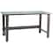 Benchpro Bolted Workbenches, Stainless Steel, 72" W, 30" to 36" Height, 1600 lb., Straight RN3072 - alternate 1