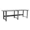 Benchpro Bolted Workbenches, Stainless Steel, 96" W, 30" to 36" Height, 1600 lb., Straight RN3696 - alternate 1