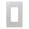 Lutron Designer Wall Plates, Number of Gangs: 1 Plastic, Satin Finish, Stainless Steel CW-1-SS - alternate 1