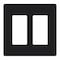 Lutron Designer Wall Plates, Number of Gangs: 2 Satin Finish, Midnight SC-2-MN - alternate 1