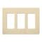 Lutron Designer Wall Plates, Number of Gangs: 3 Gloss Finish, Ivory CW-3-IV - alternate 1