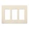 Lutron Designer Wall Plates, Number of Gangs: 3 Gloss Finish, Light Almond CW-3-LA - alternate 1