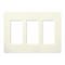 Lutron Designer Wall Plates, Number of Gangs: 3 Satin Finish, Biscuit SC-3-BI - alternate 1