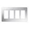 Lutron Designer Wall Plates, Number of Gangs: 4 Satin Finish, Stainless Steel CW-4-SS - alternate 1