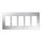 Lutron Designer Wall Plates, Number of Gangs: 5 Stainless Steel, Satin Finish, Stainless Steel CW-5-SS - alternate 1