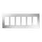 Lutron Designer Wall Plates, Number of Gangs: 6 Stainless Steel, Satin Finish, Stainless Steel CW-6-SS - alternate 1