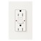 Lutron Receptacles, GFCI, Tamper-Resistant, White CAR-15-GFST-WH - alternate 1