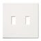 Lutron Traditional Fassada Wall Plates, Number of Gangs: 2 Gloss Finish, White FG-2-WH - alternate 1