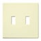 Lutron Traditional Fassada Wall Plates, Number of Gangs: 2 Gloss Finish, Almond FG-2-AL - alternate 1