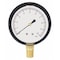 Zoro Select Low Pressure Gauge, 0 to 10 psi, 2 1/2 in Dial, 1/4 in NPT, Bottom Location, Steel Case Material 18C775 - alternate 2