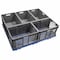 Akro-Mils Vented & Stackable Straight Wall Storage Container, 13.3 gal, Gray, Industrial Grade Polymer 37608GREY - alternate 5