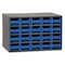 Akro-Mils Steel, Polystyrene, Drawer Bin Cabinet, 11 in D x 11 in H x 17 in W 19320BLU - alternate 1