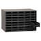 Akro-Mils Steel, Polystyrene, Drawer Bin Cabinet, 11 in D x 11 in H x 17 in W 19320BLK - alternate 2