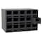 Akro-Mils Drawer Bin Cabinet W/ 15 Drawers, Black, Steel, Polystyrene, 17 in W x 11 in H x 11 in D 19715BLK - alternate 3