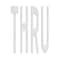 Rae Preformed Thermoplastic Pavement Markings, Thermoplastic, 8 ft Length, 6 1/8 ft Width, White PR-TH-3650 - alternate 1