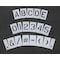 Rae Pavement Stencil, Combination Set, A Thru Z, 0 Thru 9, Punctuation, 3 in Character Height, Clear STL-108-8038 - alternate 1