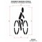 Rae Pavement Stencil, Symbol, Bike Lane, 78 in Character Height, Not Applicable Font, Polyethylene STL-116-5035 - alternate 3