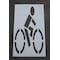 Rae Pavement Stencil, Symbol, Bike Lane, 78 in Character Height, Not Applicable Font, Polyethylene STL-116-5035 - alternate 1